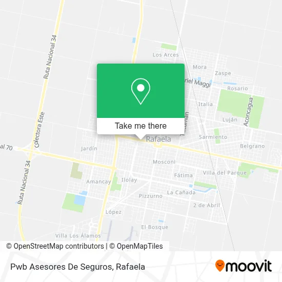 Pwb Asesores De Seguros map