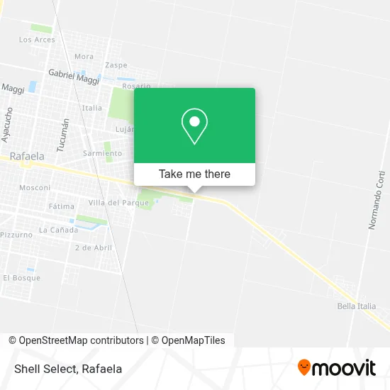 Shell Select map