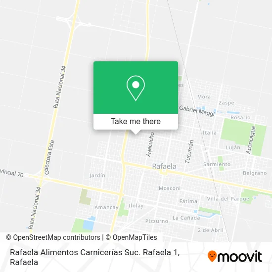 Rafaela Alimentos Carnicerías Suc. Rafaela 1 map