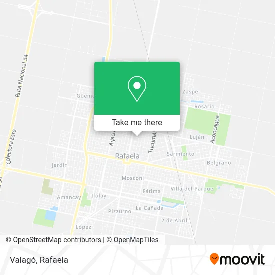 Valagó map
