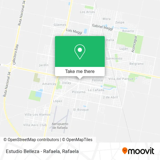Estudio Belleza - Rafaela map