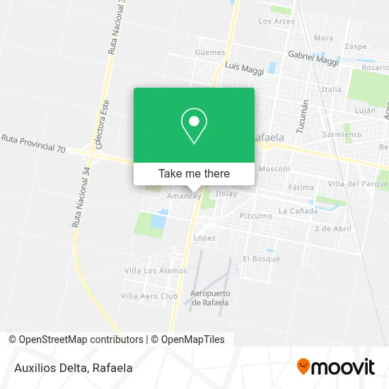 Auxilios Delta map