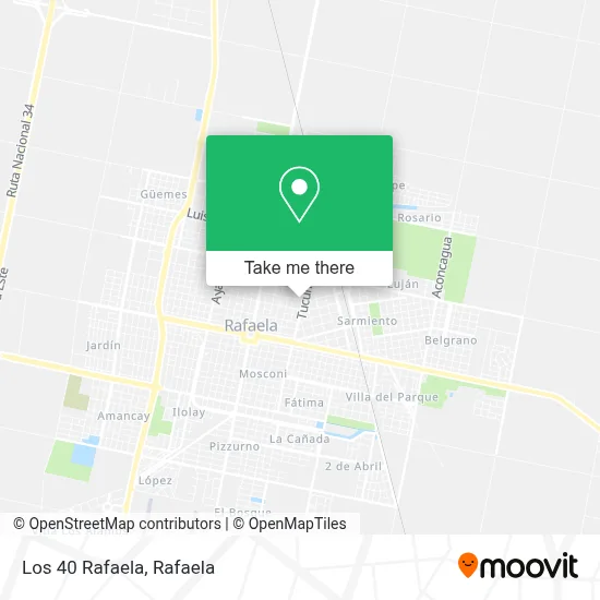 Los 40 Rafaela map