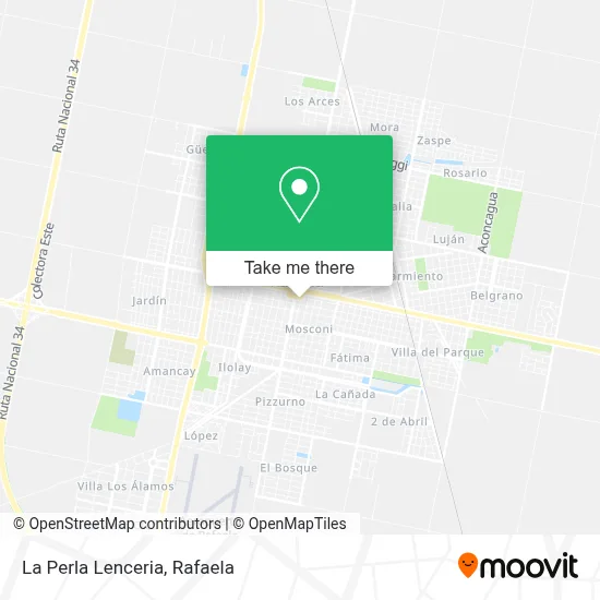 La Perla Lenceria map