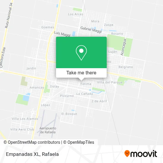Empanadas XL map