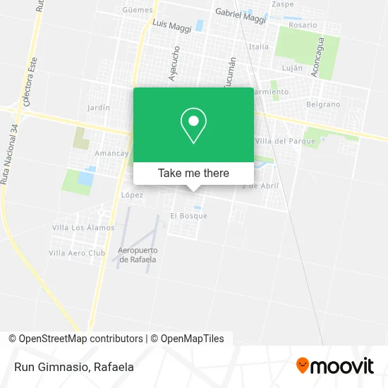 Run Gimnasio map