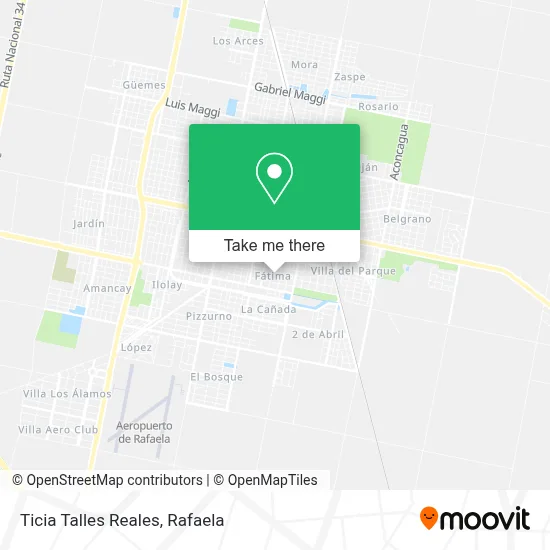 Ticia Talles Reales map