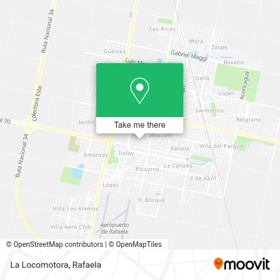 La Locomotora map