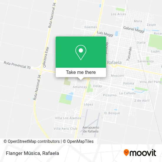Flanger Música map