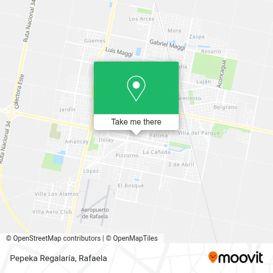 Pepeka Regalaría map