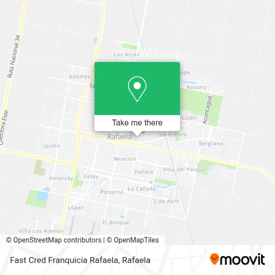 Fast Cred Franquicia Rafaela map