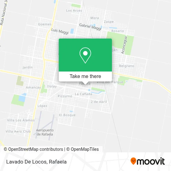 Lavado De Locos map