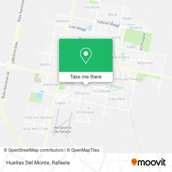 Huellas Del Monte map