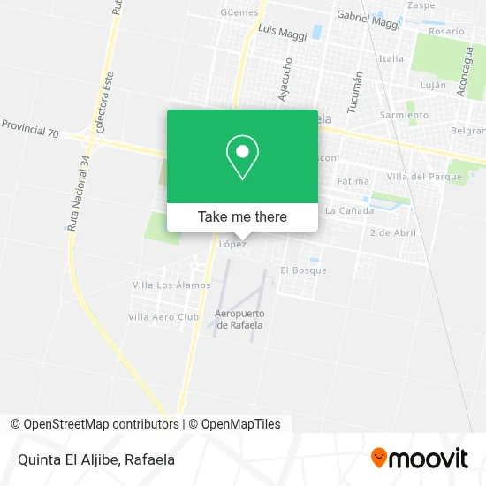 Quinta El Aljibe map