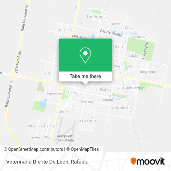 Veterinaria Diente De León map