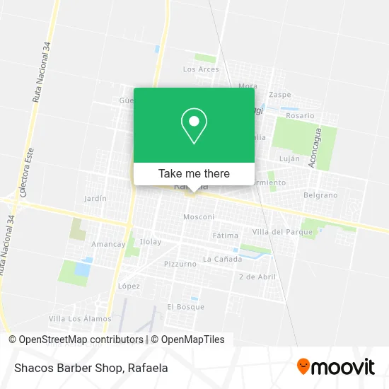 Shacos Barber Shop map