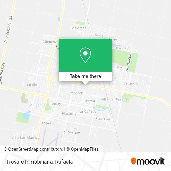 Trovare Inmobiliaria map