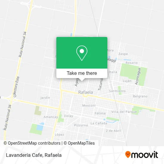 Lavandería Cafe map
