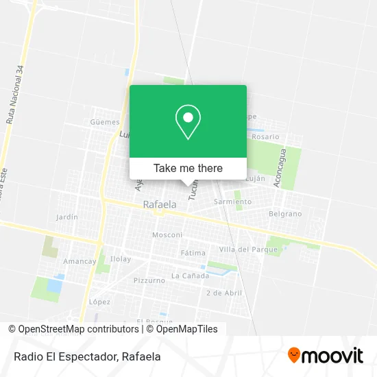 Radio El Espectador map