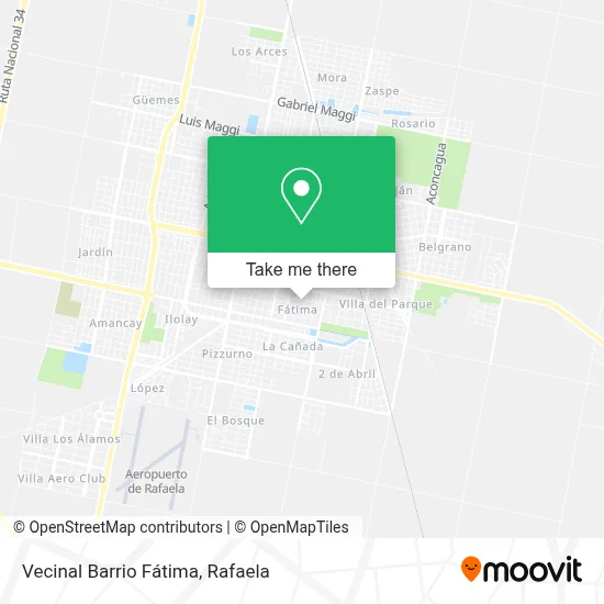 Vecinal Barrio Fátima map