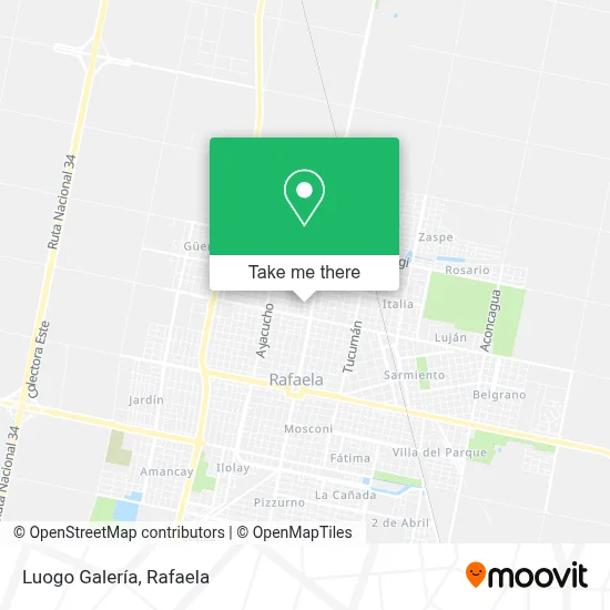 Luogo Galería map