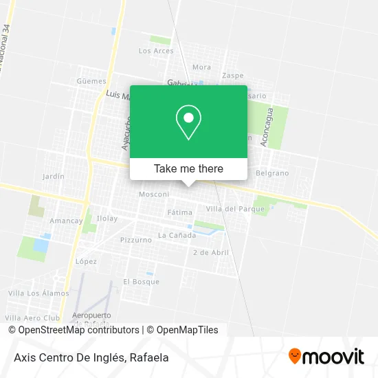 Axis Centro De Inglés map