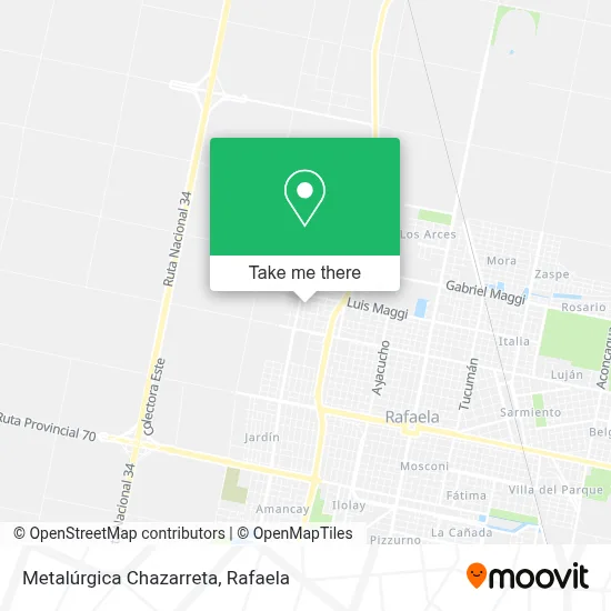 Metalúrgica Chazarreta map