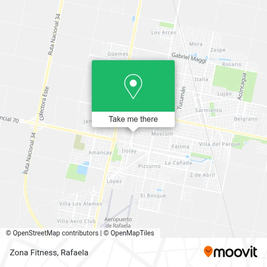 Zona Fitness map