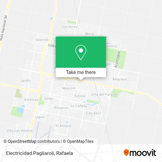Electricidad Pagliaroli map