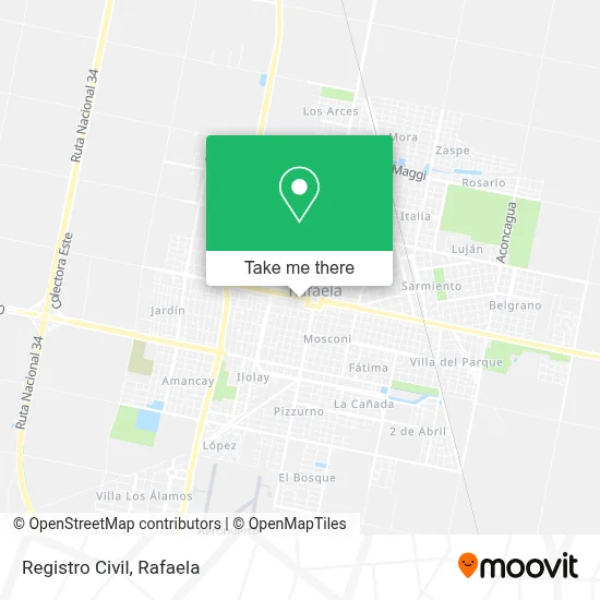 Registro Civil map