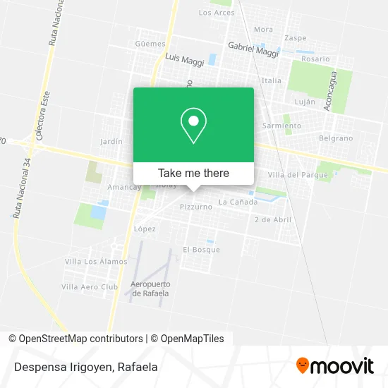 Despensa Irigoyen map
