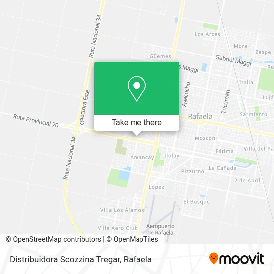 Distribuidora Scozzina Tregar map