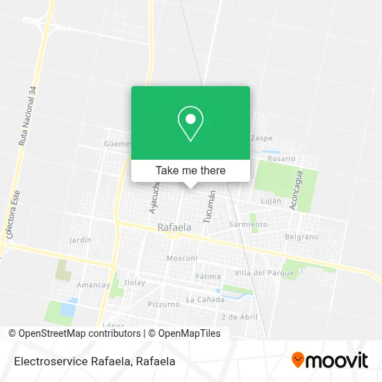 Electroservice Rafaela map