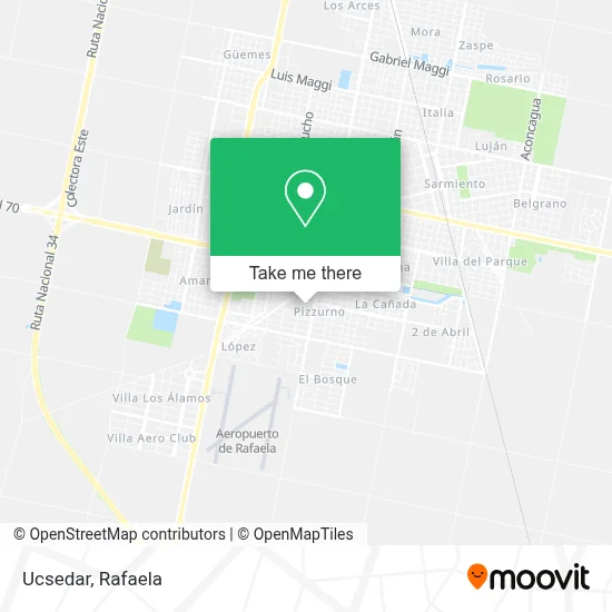 Ucsedar map