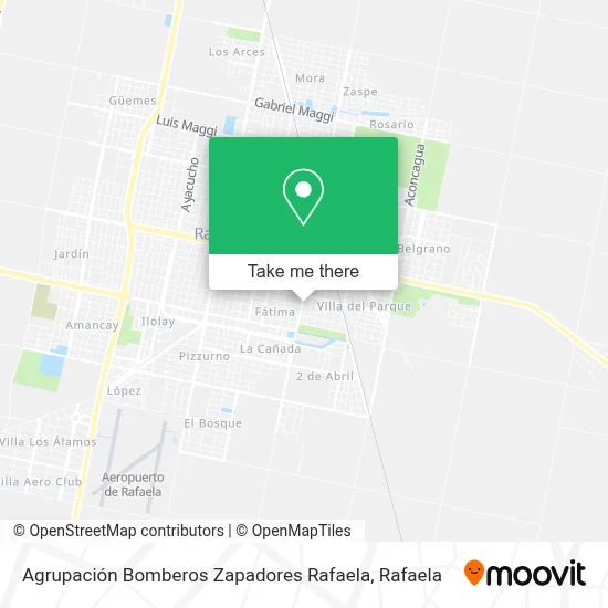 Agrupación Bomberos Zapadores Rafaela map