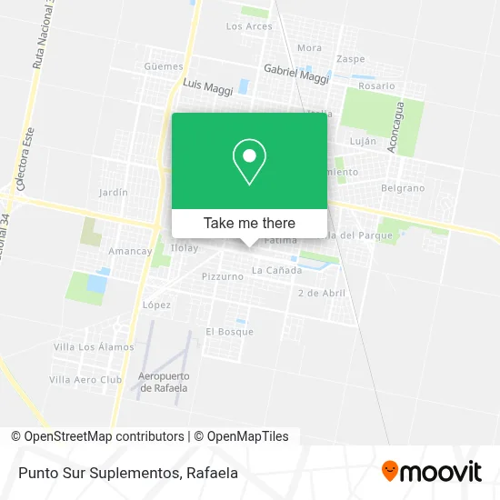 Punto Sur Suplementos map