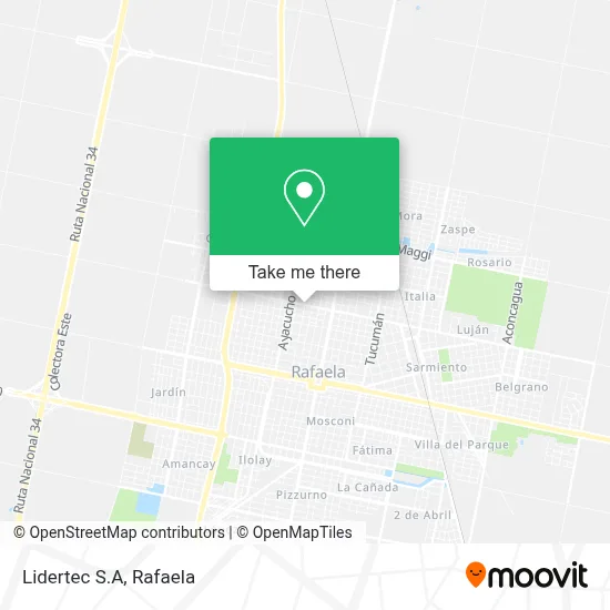 Lidertec S.A map