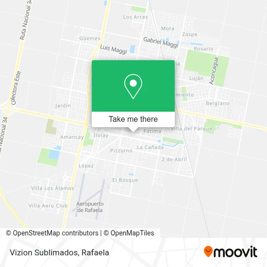 Vizion Sublimados map