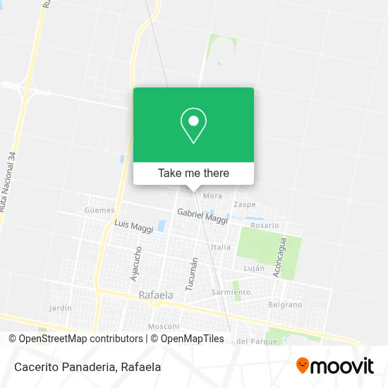 Cacerito Panaderia map