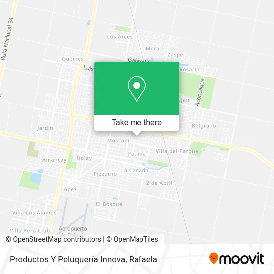 Productos Y Peluquería Innova map