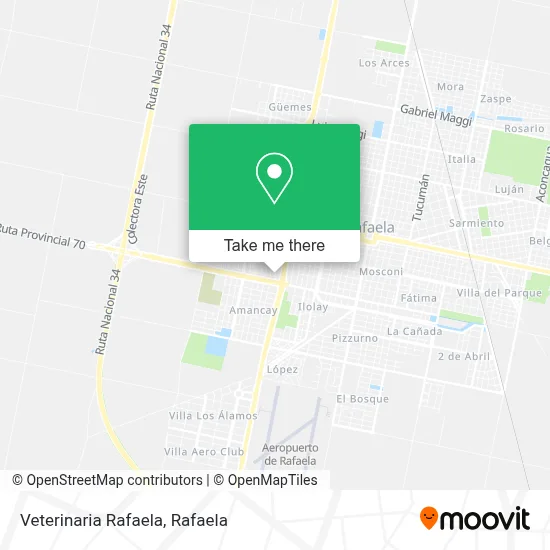 Veterinaria Rafaela map