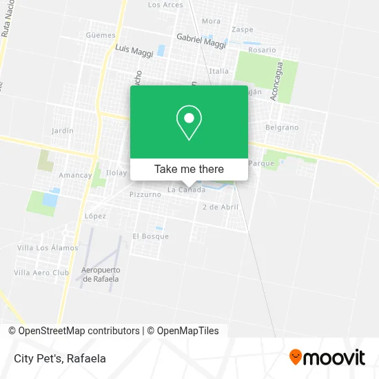 City Pet's map
