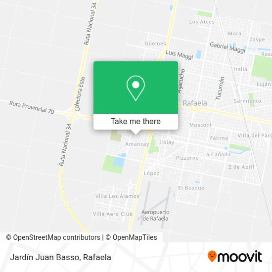 Jardín Juan Basso map