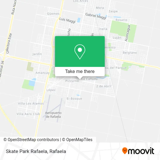 Skate Park Rafaela map