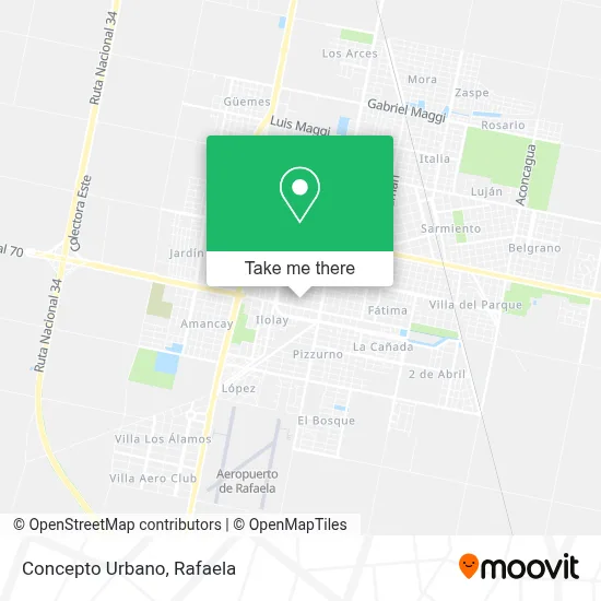 Concepto Urbano map