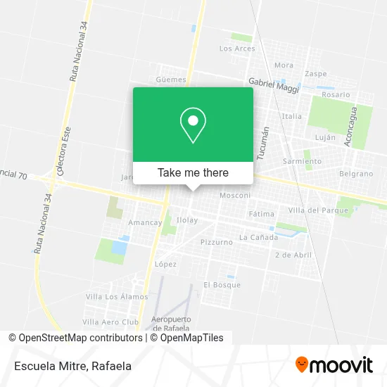 Escuela Mitre map