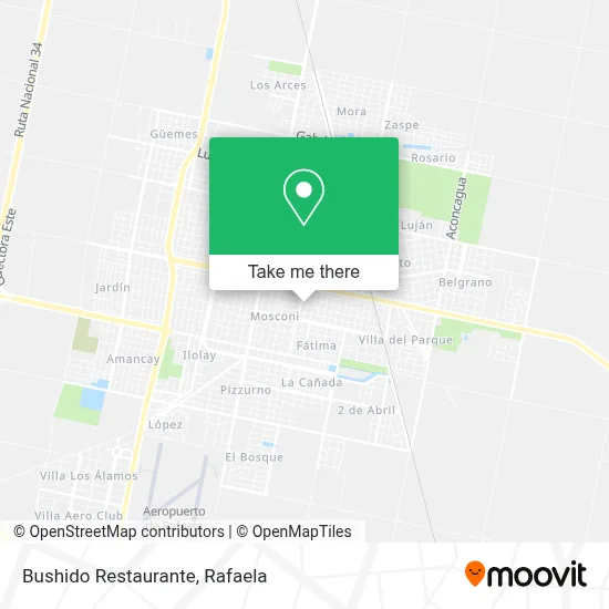 Bushido Restaurante map