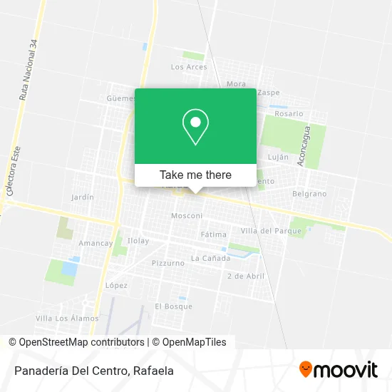 Panadería Del Centro map