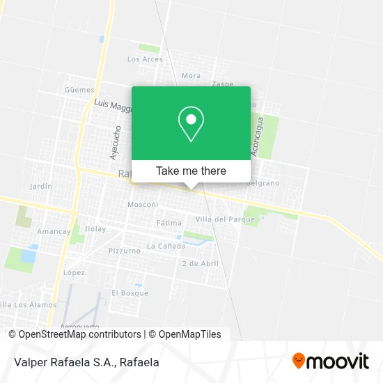 Valper Rafaela S.A. map