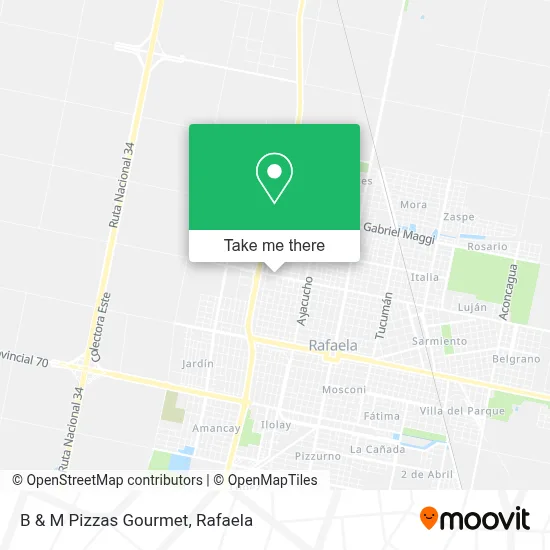B & M Pizzas Gourmet map